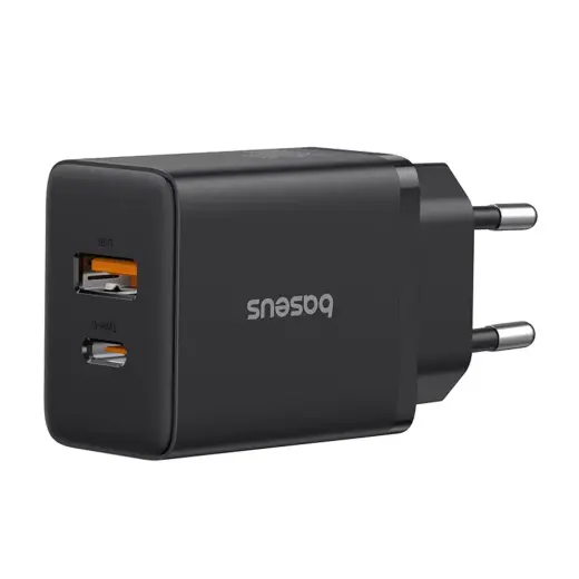 Baseus Cube Pro 30W USB-C USB-A Wall Charger - Black Foto 3