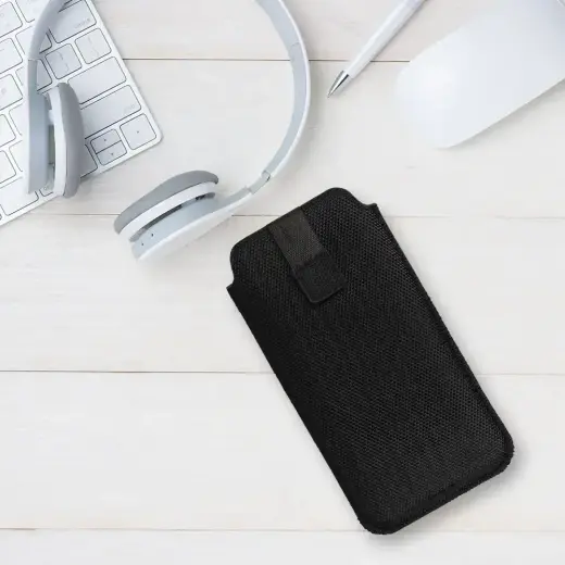 HIT Pouch Case (Size XL) for Iphone 15/15 Pro/Iphone 16/16 Pro/Samsung S24/S24 Plus/S25/S25 Plus/A53/A55 5G design 2 black Foto 6
