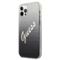 Guess GUHCP12MPCUGLSBK iPhone 12|12 Pro 6,1" czarny|black hardcase Glitter Gradient Script — Foto 2