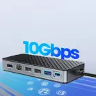 Orico OM28PR-G2 USB-C Docking Station with M.2 Drive Slot + 1 x USB-A 3.2 + 1x USB-C 3.2 + 2x USB-A 2.0 + 1x HDMI + 1x Ethernet - Black Foto 5