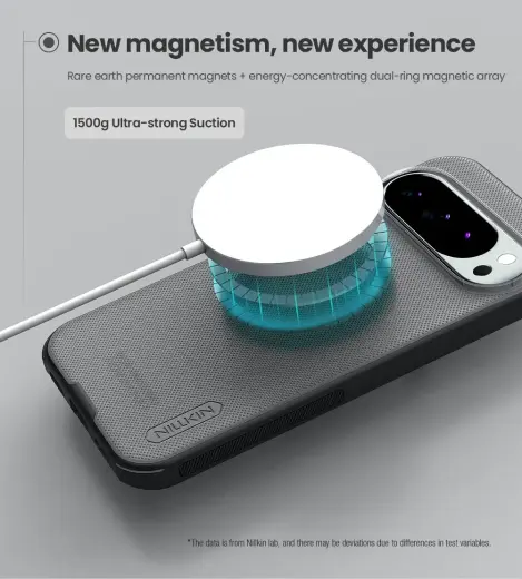 Nillkin Super Frosted PRO Magnetic Back Cover for Google Pixel 10|10 Pro Transparent Black Foto 3