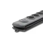 Qoltec Surge protector | 6 sockets | 5m | Grey — Фото 6