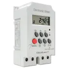 Qoltec Electronic timer PC0629 for DIN rail | LCD Фото num