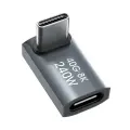 Wozinsky WPKF-01 USB-C - USB-C 40Gb|s 240W 8K OTG Angled Adapter - Gray Фото num
