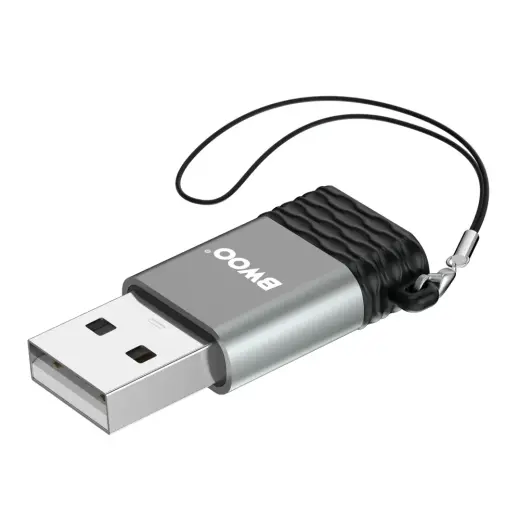 BWOO adapter BZ-38 USB-C - USB gray OTG Фото num