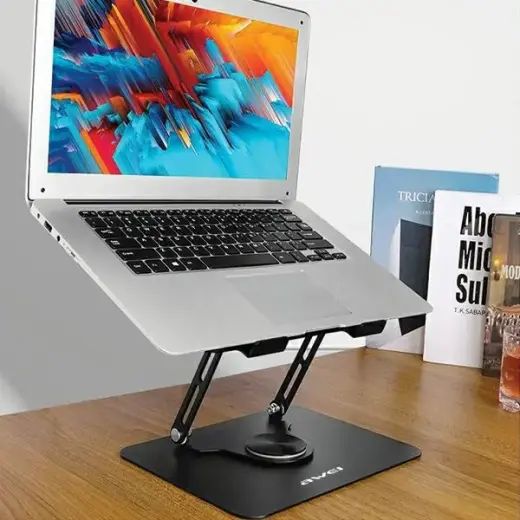 AWEI uchwyt biurkowy X46 rotacyjny na laptopa do 16" czarny|black Photo