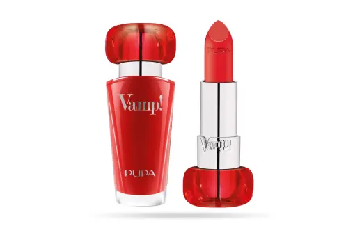 Pupa, Vamp!, Paraben-Free, Volume, Cream Lipstick, 305, True Orange, 3.5 g *Tester Foto 1