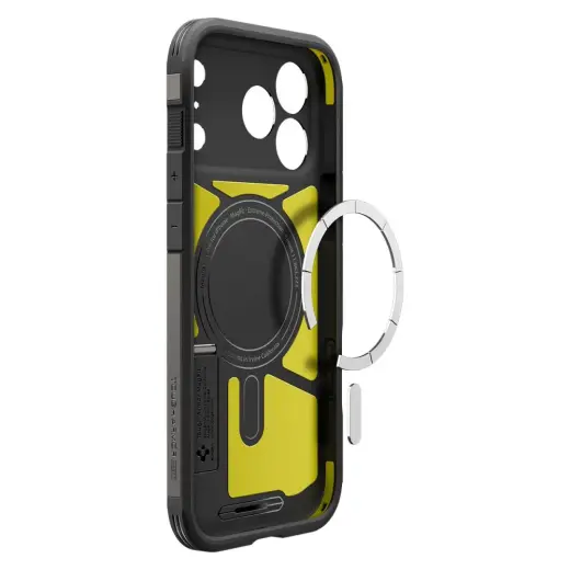 Spigen Tough Armor "T" maciņš ar statīvu un MagSafe atbalstu telefonam Apple iPhone 17 Pro pelēks Foto 9