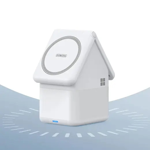 Duzzona W20 15W 4in1 inductive charger for iPhone | AirPods | Apple Watch with night lamp - white Фото num