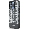 DKNY Leather Printed Pattern Metal Logo MagSafe Case for iPhone 15 Pro - Black — Foto 2