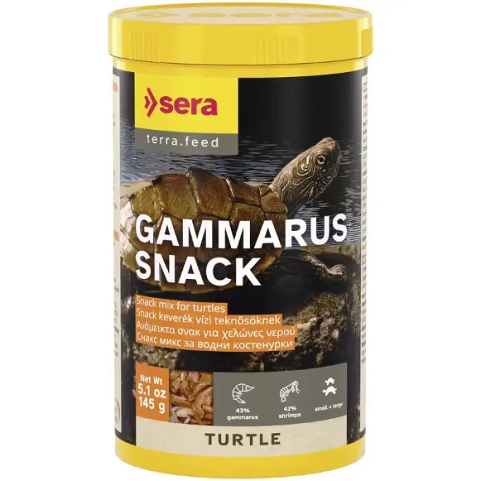 Barība bruņurupučiem - Sera Turtle Gammarus Snack 1,000ml (145g)