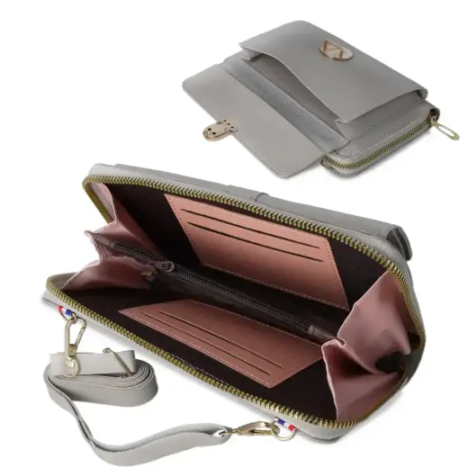 Knitted bag for phone GCW06 grey Фото num