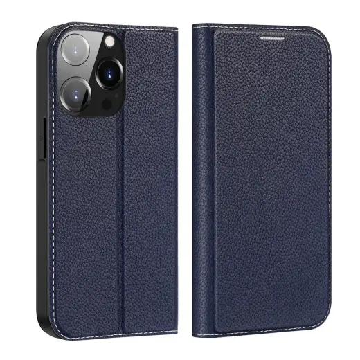 Dux Ducis Skin X2 grāmatveida maciņš telefonam iPhone 14 Plus zils