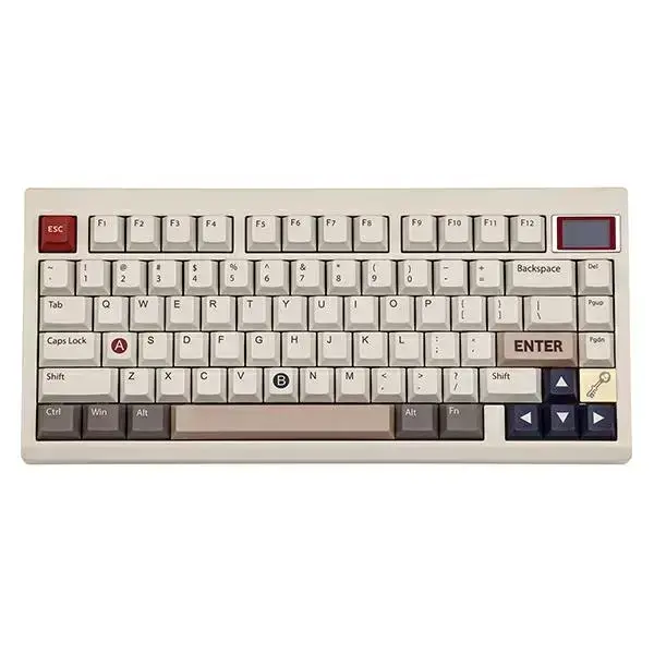 Mechanical keyboard Epomaker TH80 Pro V2 Wisteria Linear Switch white