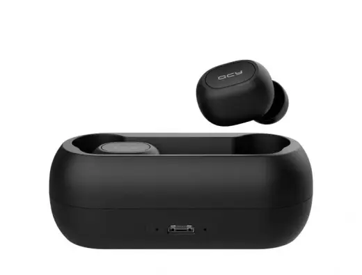 QCY T1C Airpods Bluetooth 5.0 Стерео Гарнитура с Микрофоном (MMEF2ZM|A) Черная Фото num