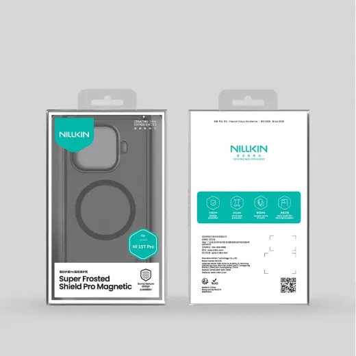 Nillkin Super Frosted PRO Magnetic Back Cover for Xiaomi 15T Pro Transparent Black Foto 7