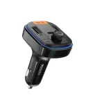 YESIDO BT5.0 FM TRANSMITTER Y45 43W LED USB-2xA+C + MICRO SD BLACK Фото num