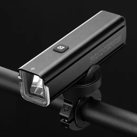 Rockbros 24610002001 front bicycle light 1000 lm + USB-C - USB-A cable - black Photo