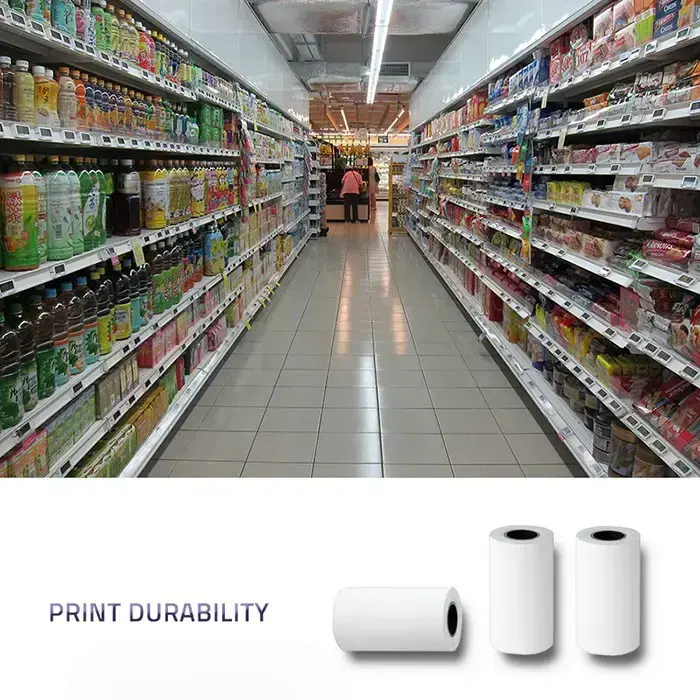 Qoltec Thermal roll 57 x 7 | 55g/m2 | 10pcs | BPA free Foto 5