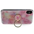 Fusion Marble Ring Back Case Silicone Case For Apple iPhone 12 Mini Pink Photo