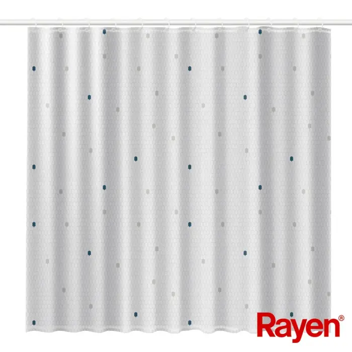 Shower curtain 180x200cm white, polyester