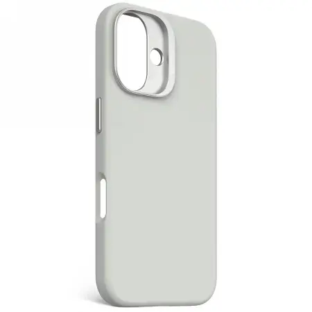 Decoded AntiMicrobial Silicone Backcover with MagSafe for iPhone 16 - Gray Фото num