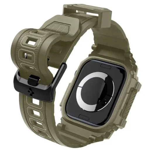 Spigen Rugged Armor âProâ Strap for Apple Watch 10 (46MM) - Green Фото num