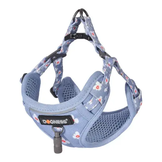 Dogness walking set leash+harness for dog (light blue) Foto 2
