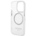 Guess GUHMP14XHTRMS iPhone 14 Pro Max 6,7" srebrny|silver hard case Metal Outline Magsafe Фото num