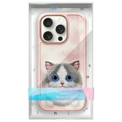 Nimmy Big Eyed Pet 2.0 Cat phone case for iPhone 16 Pro Max pink Photo