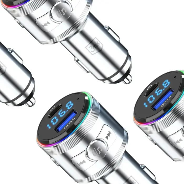 Accessories - 3mk Hyper Car Power Transmitter 48W QC PD PPS USB 1C1A Silver Фото num