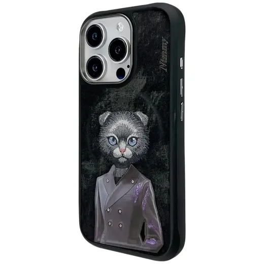 Nimmy Magnetic fashion cute pet phone case for iPhone 16 Pro Max black Photo