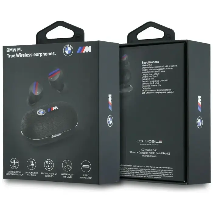 Headphones Bluetooth TWS BMW Metal Logo ENC black Foto 6