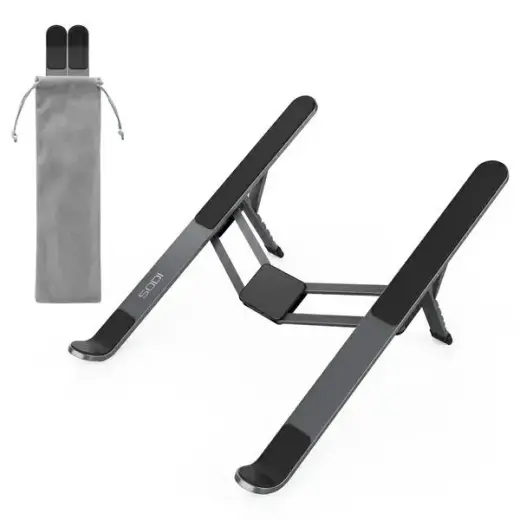 SODI Adjustable Folding Laptop Stand - Gray Photo