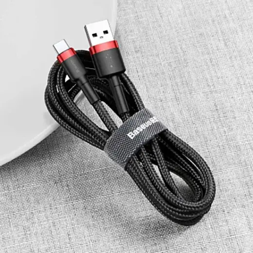 Baseus Cafule CATKLF-U91 USB-C charging cable 3A | PD | QC 3.0 | 300 cm black Photo