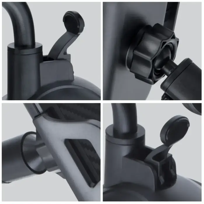 Car phone holder Forcell F-Grip Carbon Bracket arm 17cm windshield black Photo