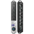 Qoltec Surge protector | 6 sockets | 5m | Black — Foto 1