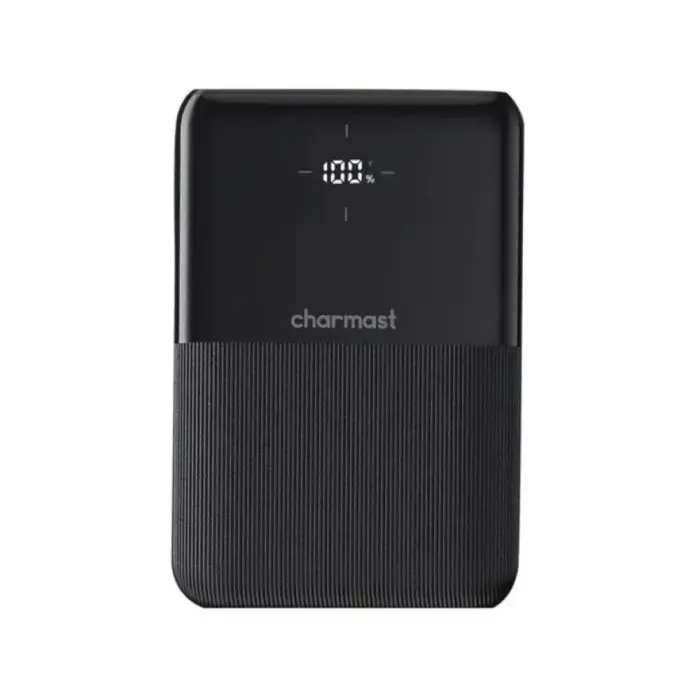 Внешний аккумулятор (powerbank) Charmast S12 (W1150) | 10 000 мА·ч | 20 Вт | PD, QC | LED дисплей | чёрный
