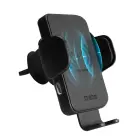 SBS TESUPWIR15WAUT smartphone holder with wireless charger for air vent - black Photo