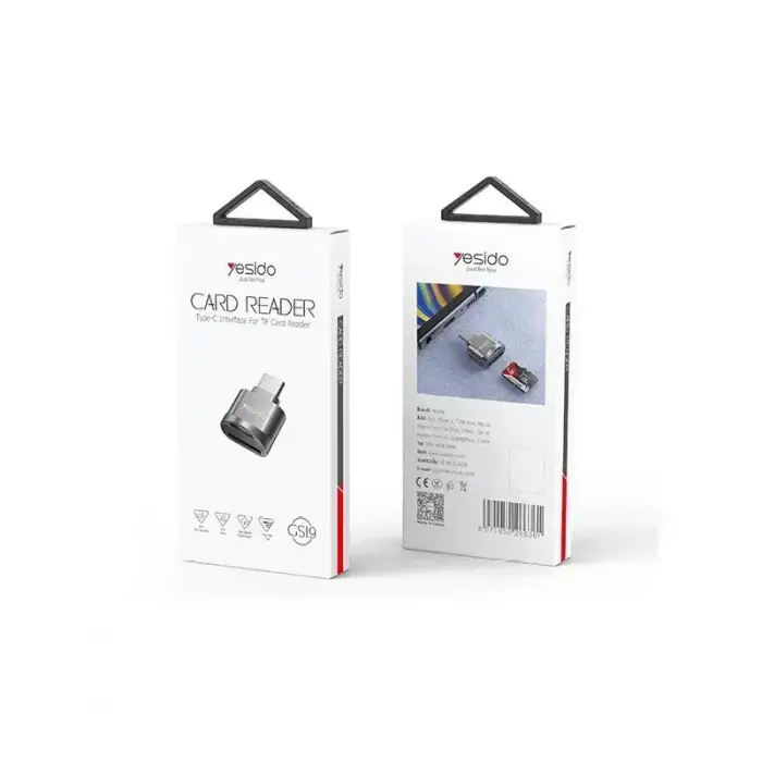 YESIDO  GS19 OTG CARD READER TYPE-C/MICRO SD BLACK Photo
