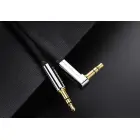 Ugreen flat angled cable AUX audio cable 3.5 mm mini jack 0.5 m black (AV119 10596) Photo