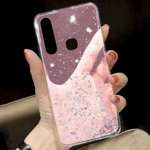 Fusion glue glitter силиконовый чехол для Samsung A426 Galaxy A42 5G розовый Фото num