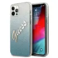 Guess GUHCP12LPCUGLSBL iPhone 12 Pro Max 6,7" niebieski|blue hardcase Glitter Gradient Script — Photo 1