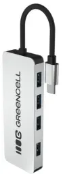 USB hubs Greencell 4 PORT USB-C 3.0