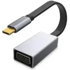 Platinet Multimedia Adapter Type-C  to VGA (1080P*60Hz) Adapteris Melns Foto 1