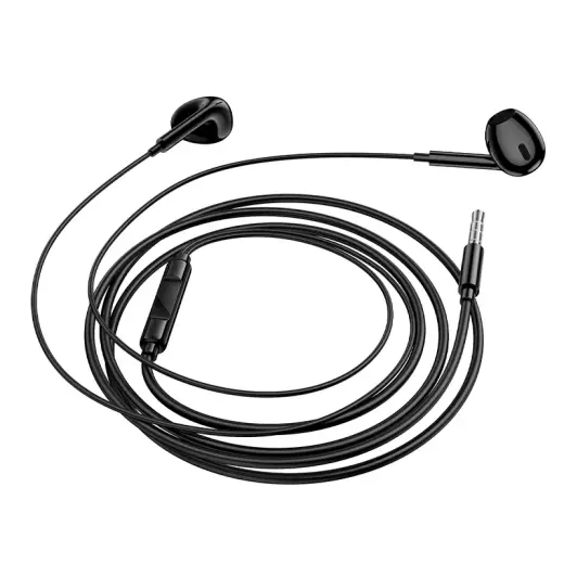 Borofone Earphones BM100 Max Fuente with microphone black Foto 3