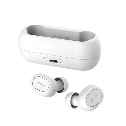 QCY T1C Airpods Bluetooth 5.0 Stereo austiņas ar mikrofonu (MMEF2ZM|A) baltas Foto 4