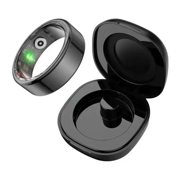 COLMI R02 Smart Ring, size 9, 18.9 mm (black) + charging case