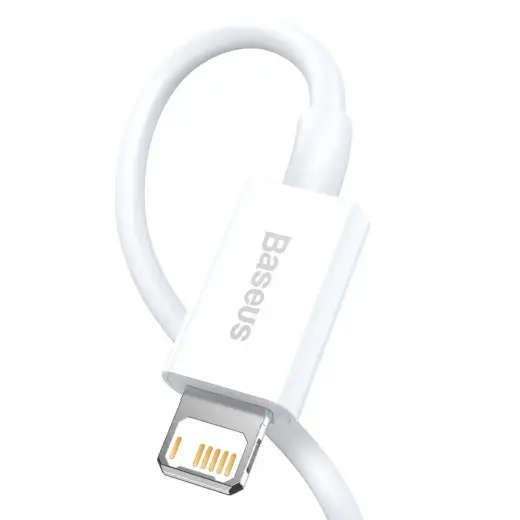 Baseus CALYS-C02 Superior провод для передачи данных и зарядки | USB-A на Lightning | 12W | 2m | белый Фото num