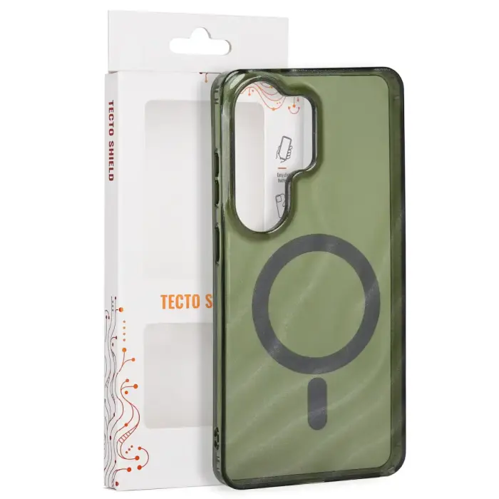 Tecto Shield Desert Mag case for Samsung Galaxy S26 Ultra dark olive